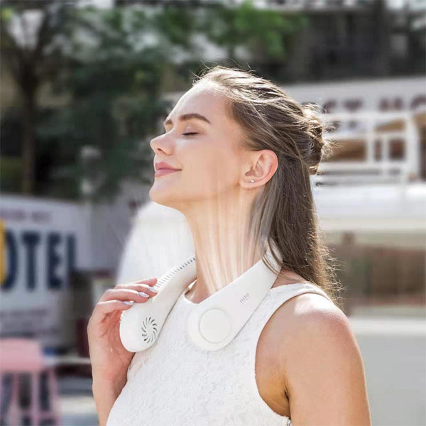 Portable Neck Fan with Adjustable Speeds – Ergonomic, Lightweight Design for Hands-Free Cooling, Long Battery Life-3