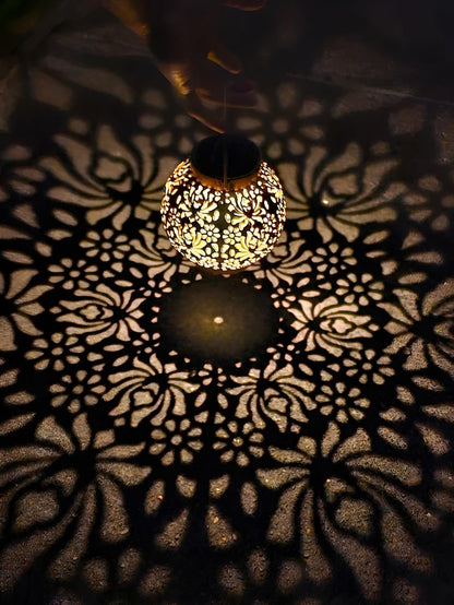Solar Powered Outdoor Hanging Lamp