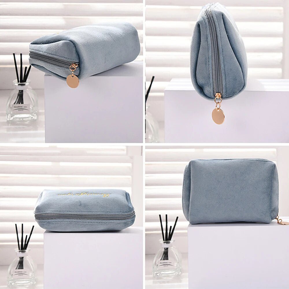 Luxurious Soft Makeup Pouch
