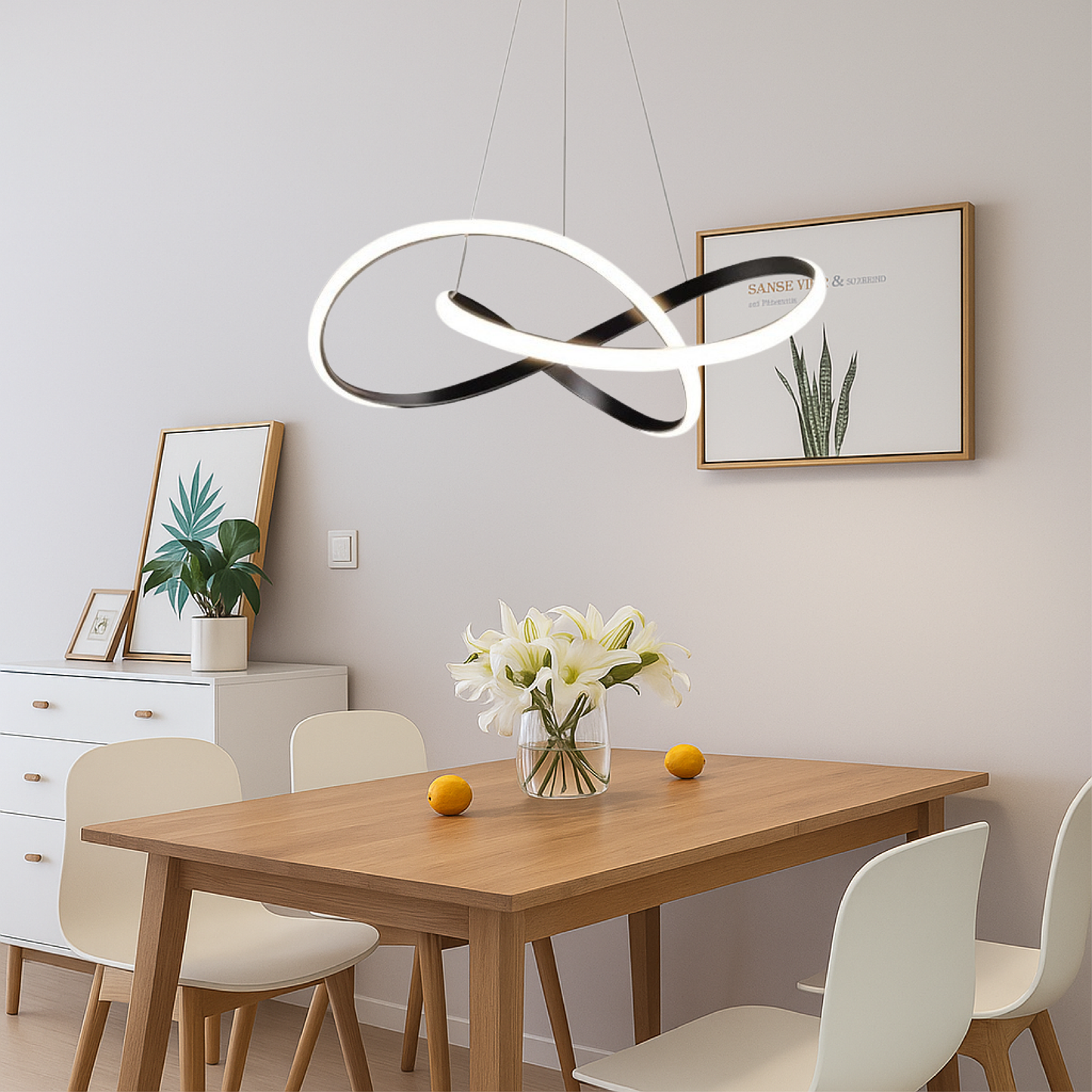 Contemporary Hanging Light Fixture Aluminum Pendant Lamp