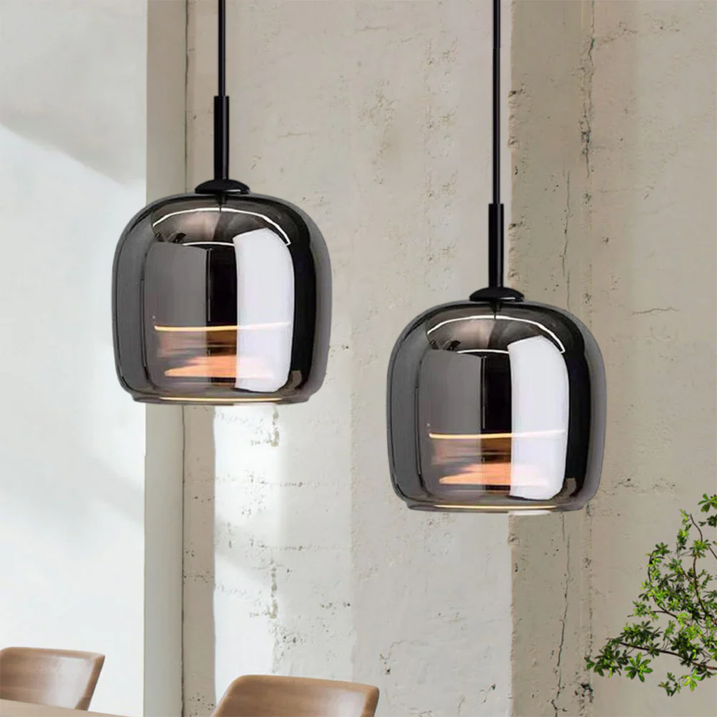 Modern Black Drop Pendant Ceiling Lamp