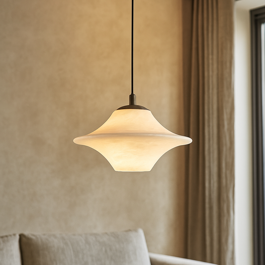 Elegant Stone Drop Pendant Light - Fesara