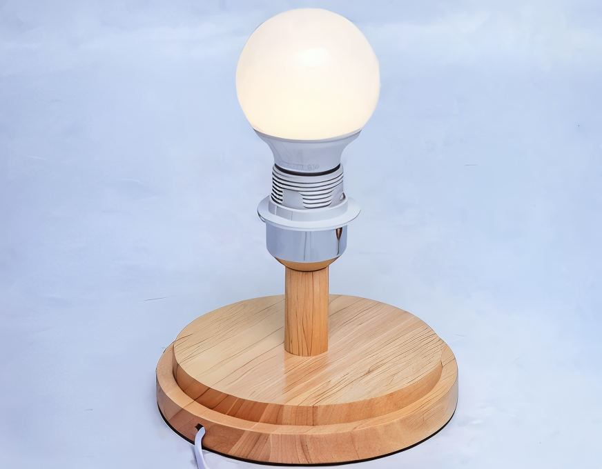 Rustic Bamboo Desk Lamp – Natural Woven Table Light