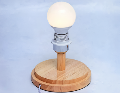 Rustic Bamboo Desk Lamp – Natural Woven Table Light