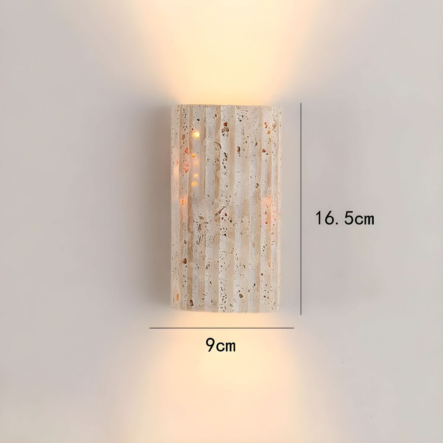 Rustic Rock LED Wall Lamp Light