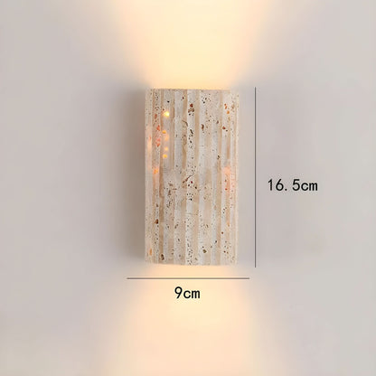 Rustic Rock LED Wall Lamp Light
