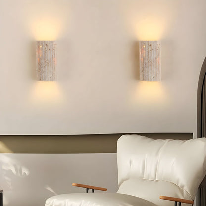 Rustic Rock LED Wall Lamp Light - Fesara