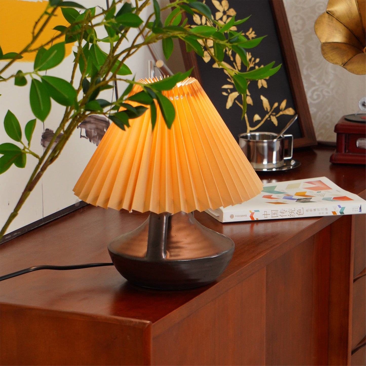 Soft Glow Table Lamp with Fabric Shade