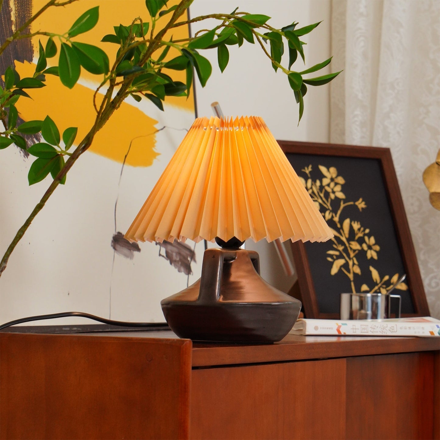 Soft Glow Table Lamp with Fabric Shade