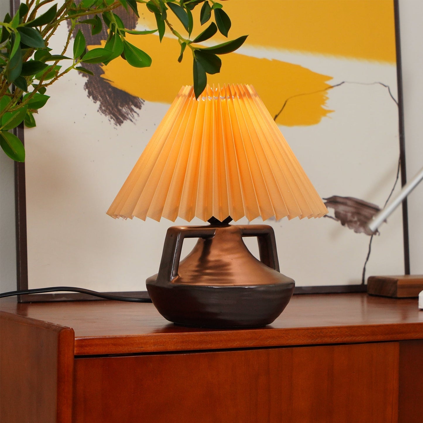 Soft Glow Table Lamp with Fabric Shade