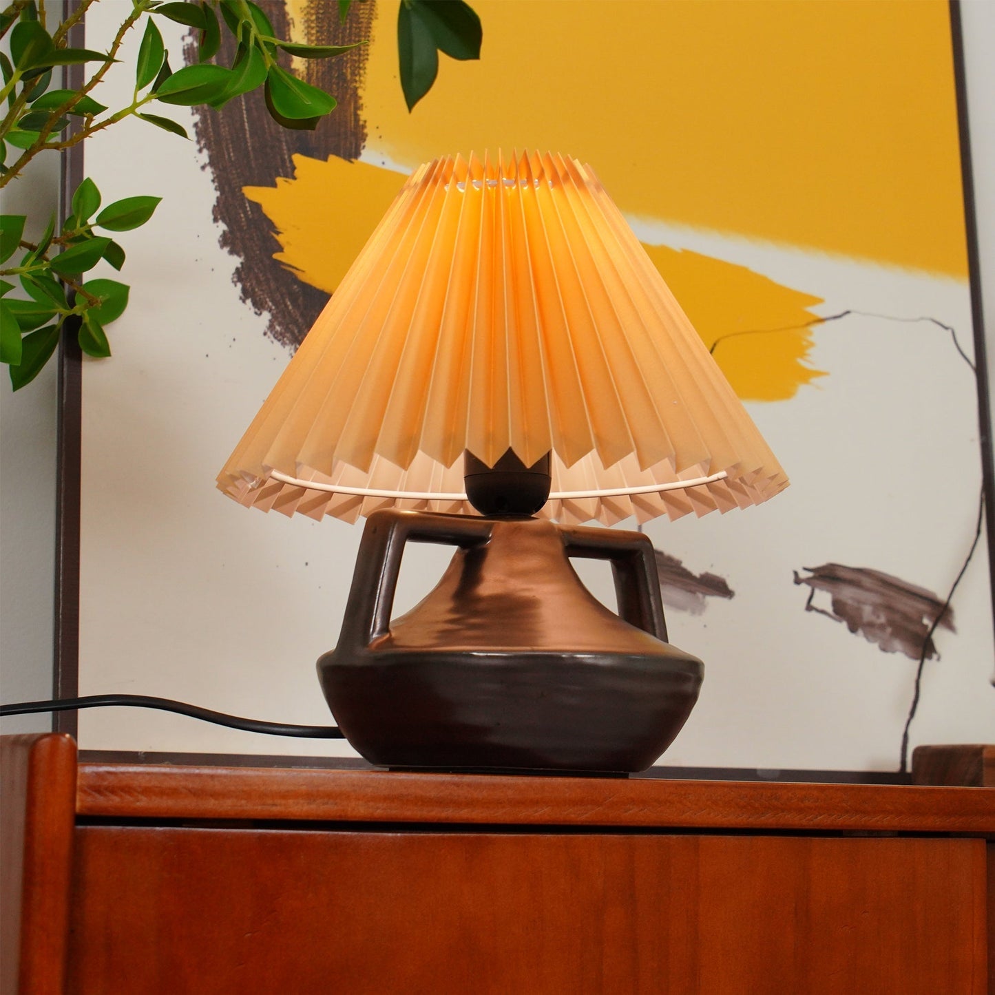 Soft Glow Table Lamp with Fabric Shade
