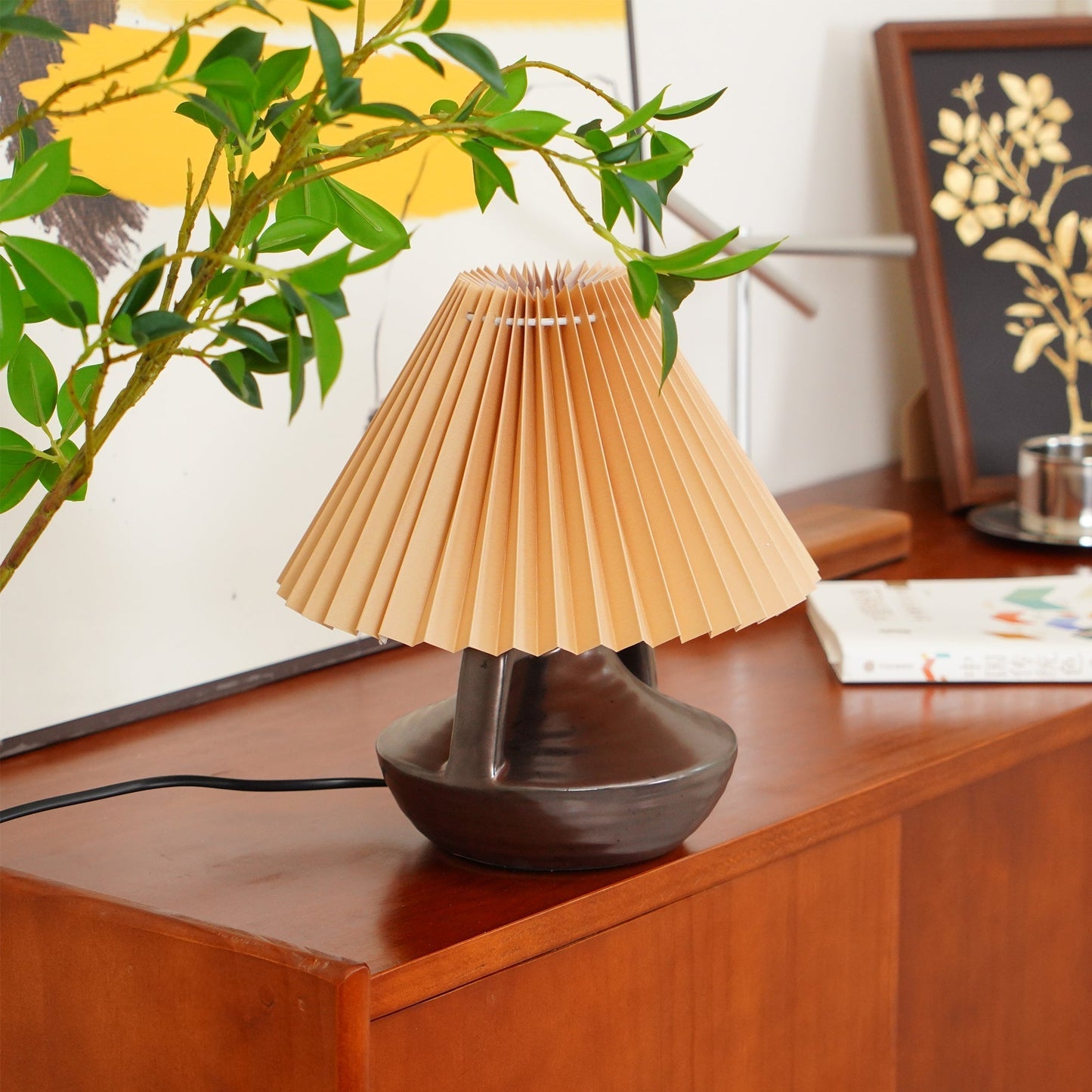 Soft Glow Table Lamp with Fabric Shade