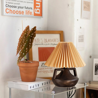 Soft Glow Table Lamp with Fabric Shade