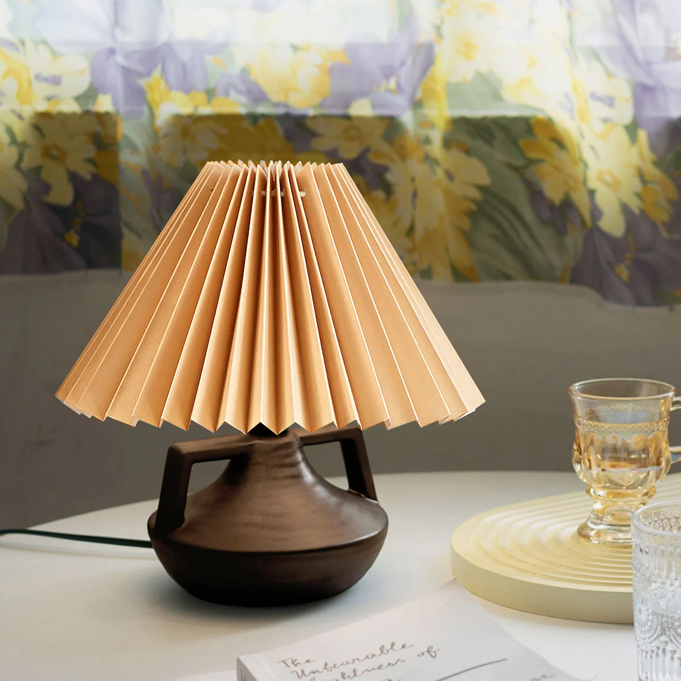 Soft Glow Table Lamp with Fabric Shade