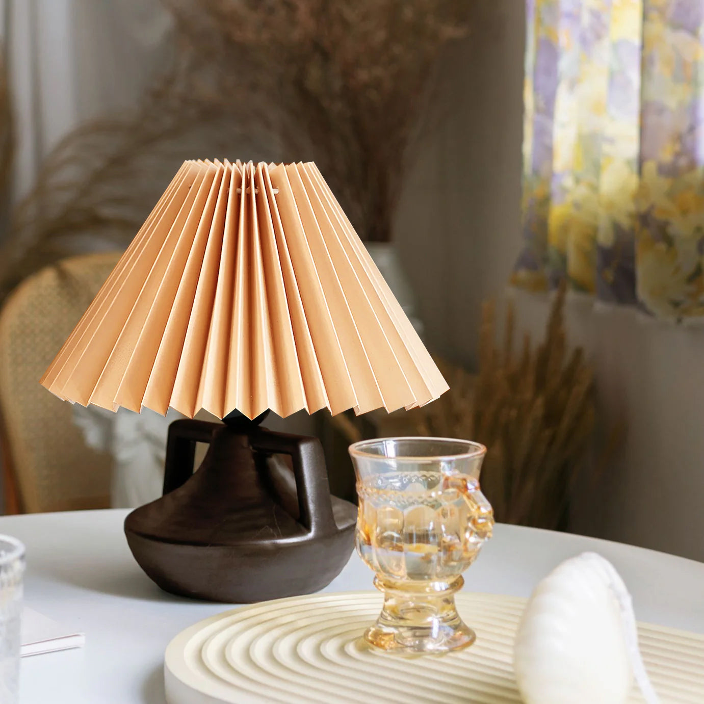 Soft Glow Table Lamp with Fabric Shade