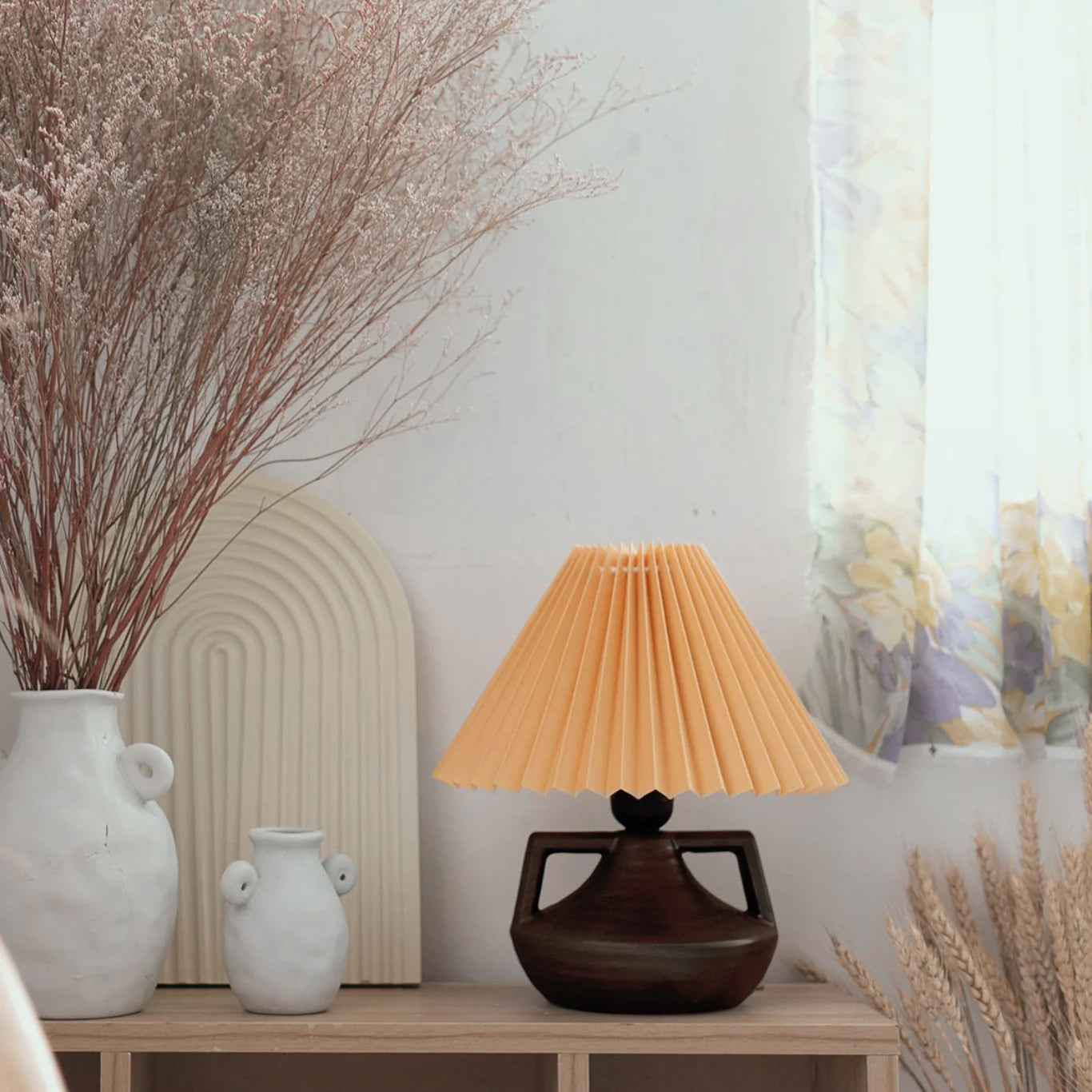 Soft Glow Table Lamp with Fabric Shade
