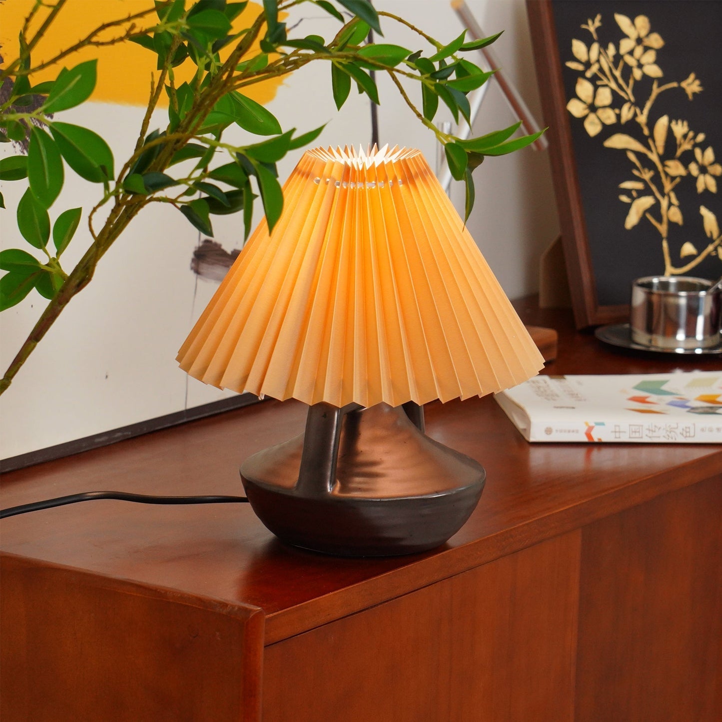 Soft Glow Table Lamp with Fabric Shade