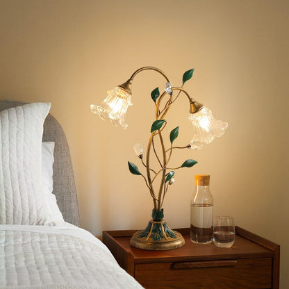 Beautiful Floral Desk Lamp with Natural Style
