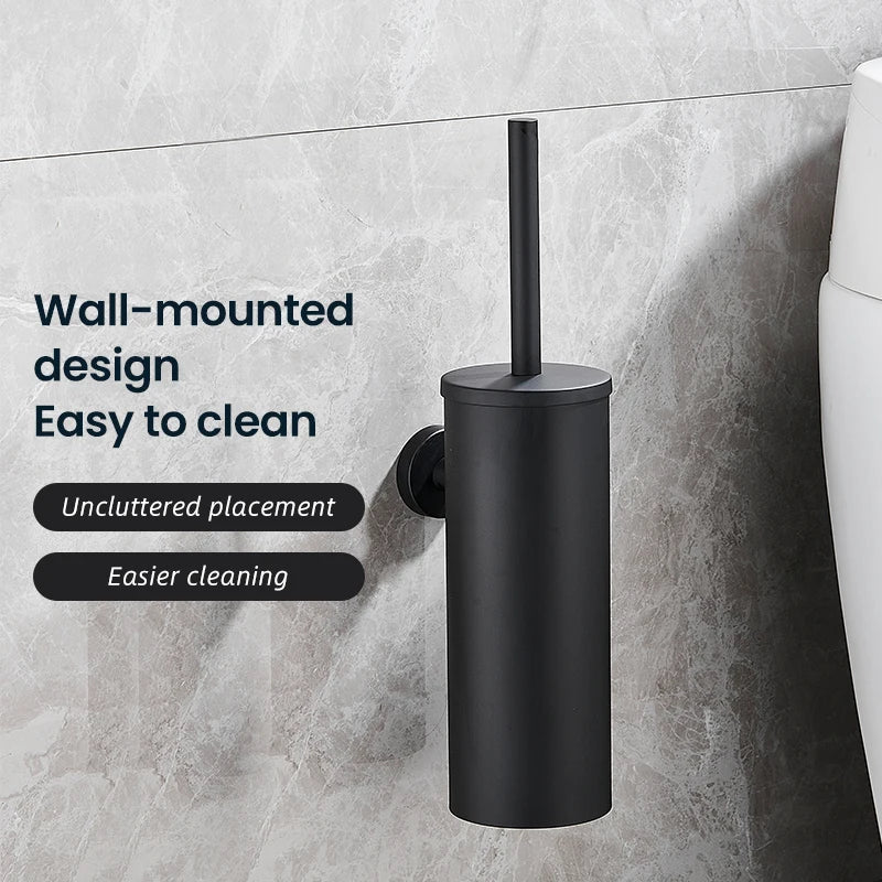 NeatSteel | Stylish Durable Stainless Steel Toilet Brush Set 7