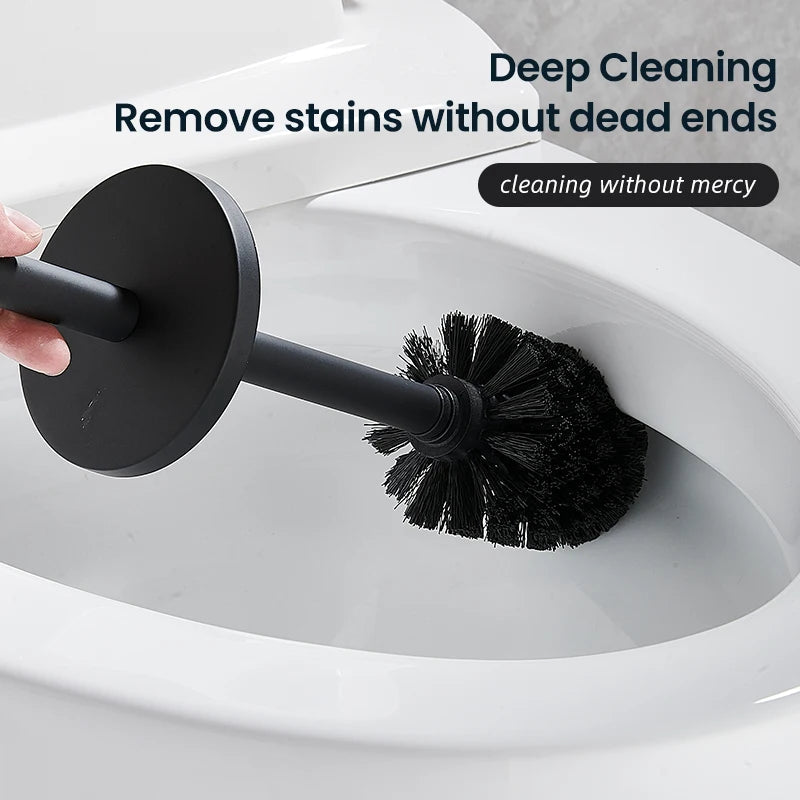 NeatSteel | Stylish Durable Stainless Steel Toilet Brush Set 8