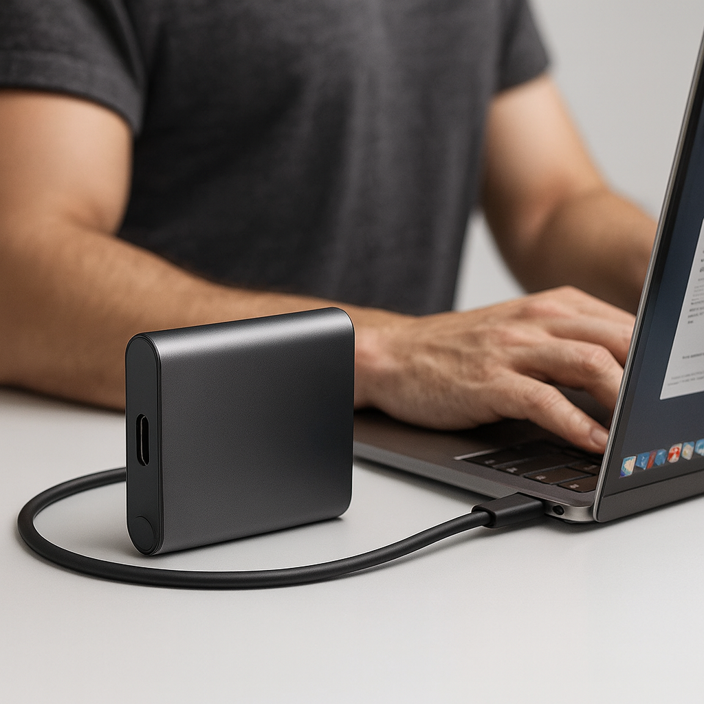Fast Portable USB External Solid State Drive for Secure Data - Fesara
