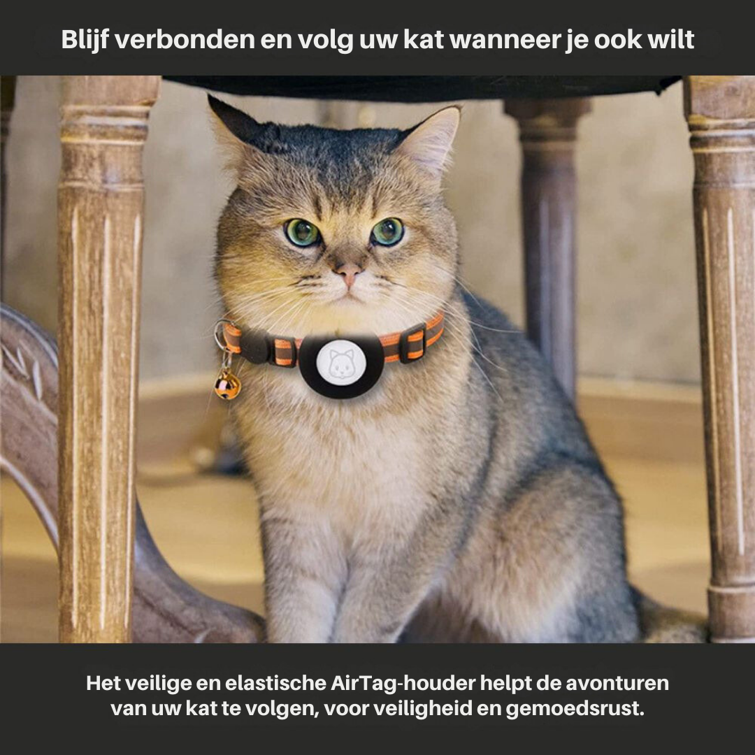 Cat GPS Tracker Collar with Quick Release Closure and Reflective Design for Enhanced Night Visibility-3