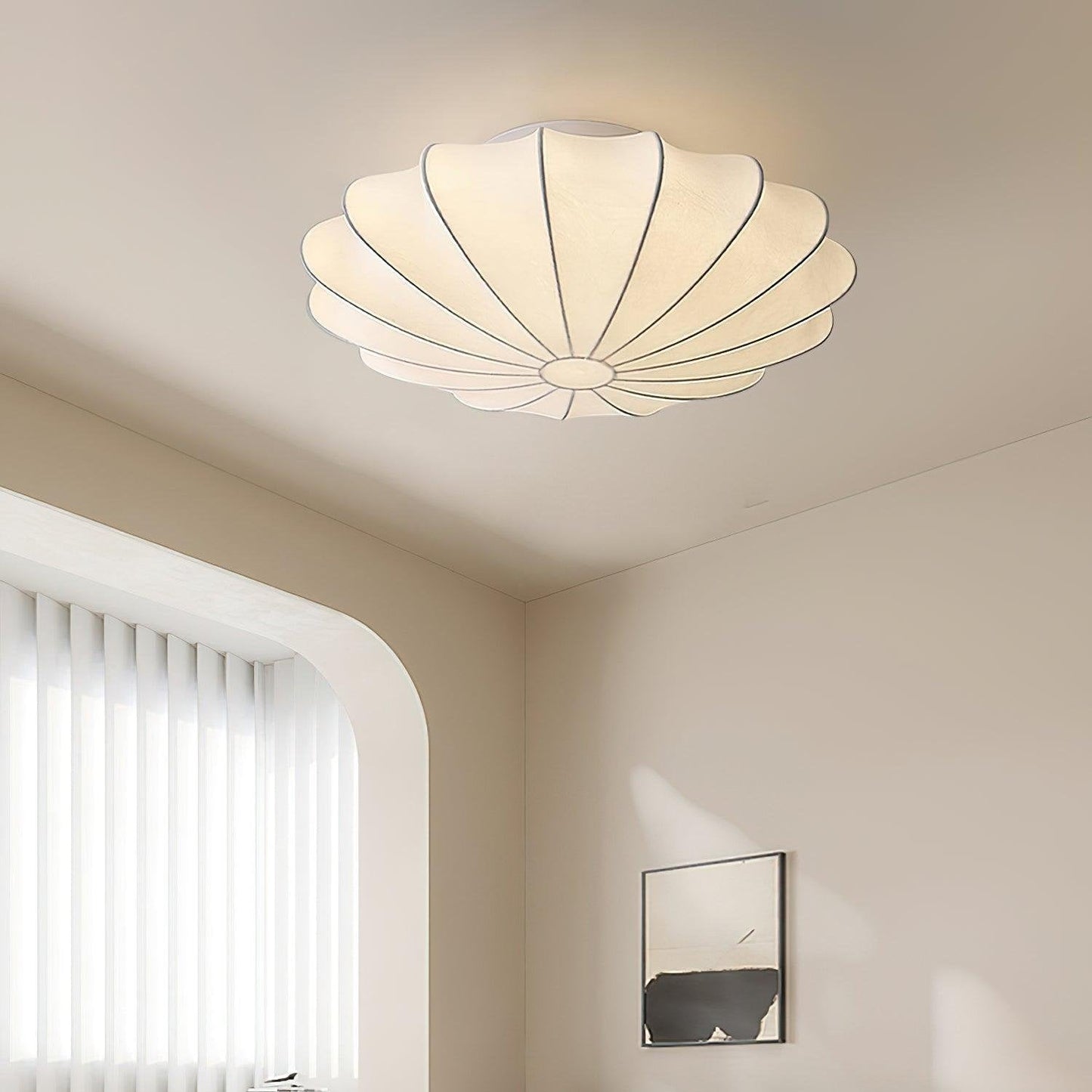 Stylish Shell Fabric Pendant Light