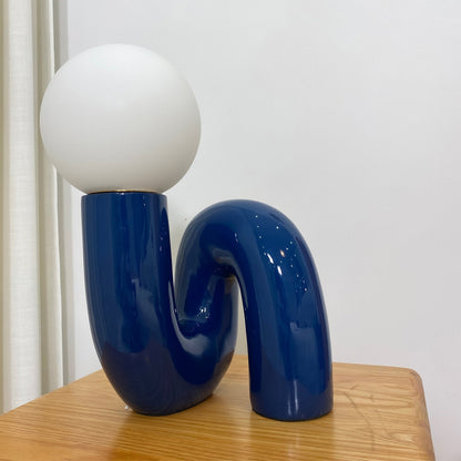 Stunning Glass and Resin Desk Lamp