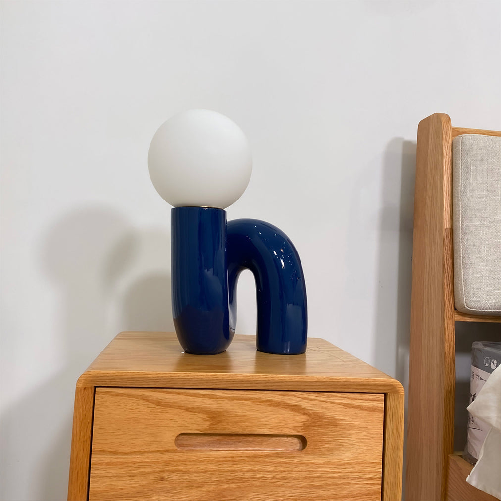 Stunning Glass and Resin Desk Lamp
