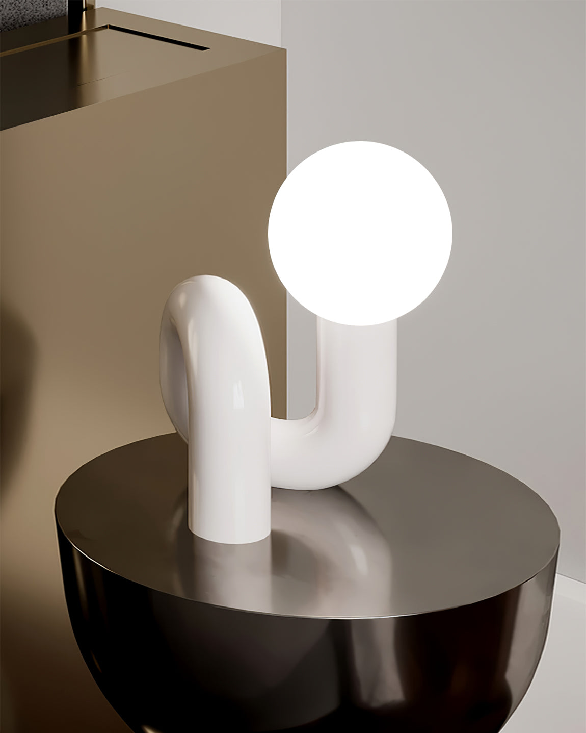 Stunning Glass and Resin Desk Lamp
