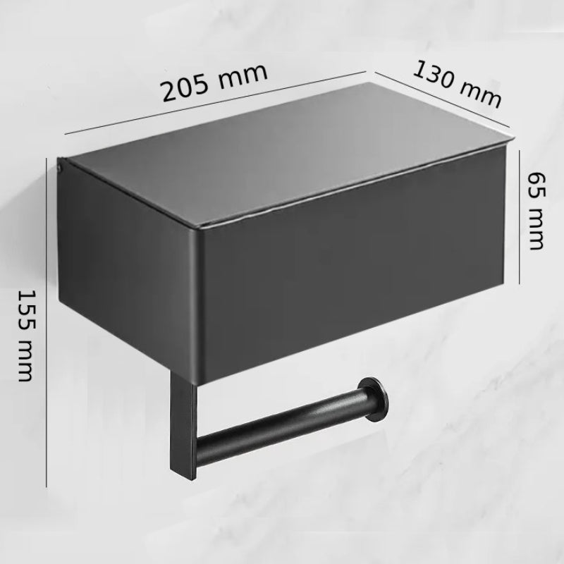 Modern Bathroom Toilet Paper Holder with Storage Shelf