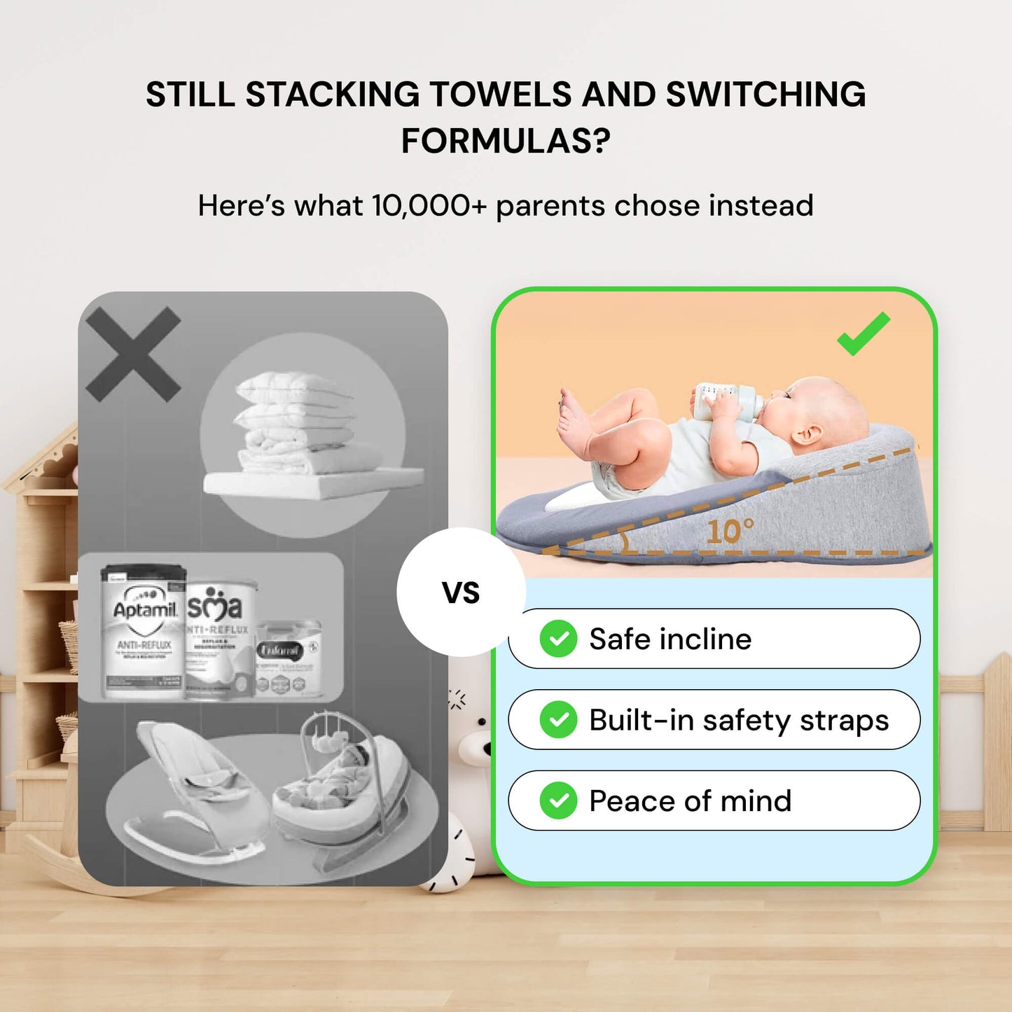 Baby Anti Reflux Sleep Pillow Wedge