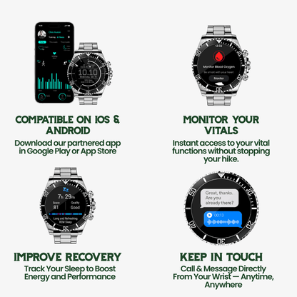 Advanced GPS Smartwatch with Fitness Tracker & Long Battery