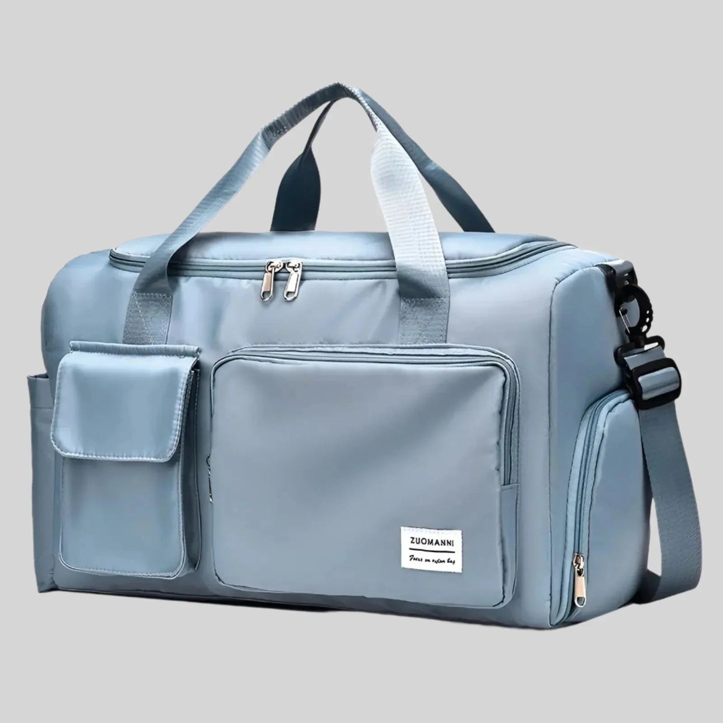 Large Waterproof Sports Duffel Bag with Shoe Pocket