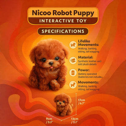 Fun Animated Puppy Pet Toy with Realistic Details