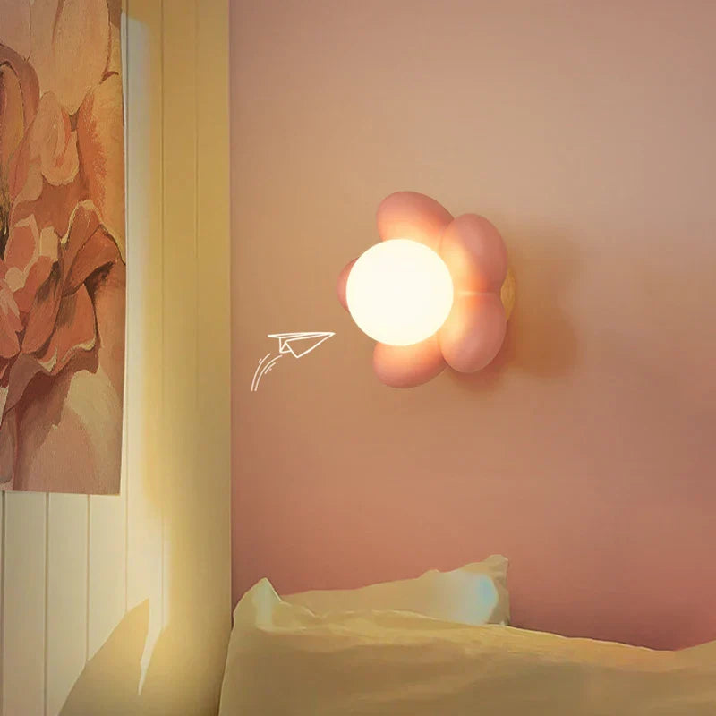 Soft Floral LED Wall Lamp
