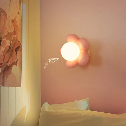 Soft Floral LED Wall Lamp