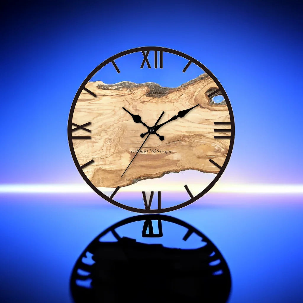 Clear Glass Modern Wall Clock