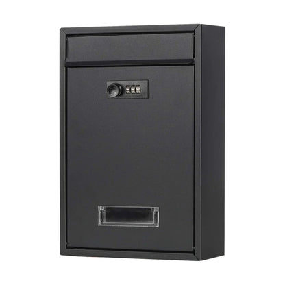 NoirGuard | Secure Stylish Black Letterbox with Combination Lock 1