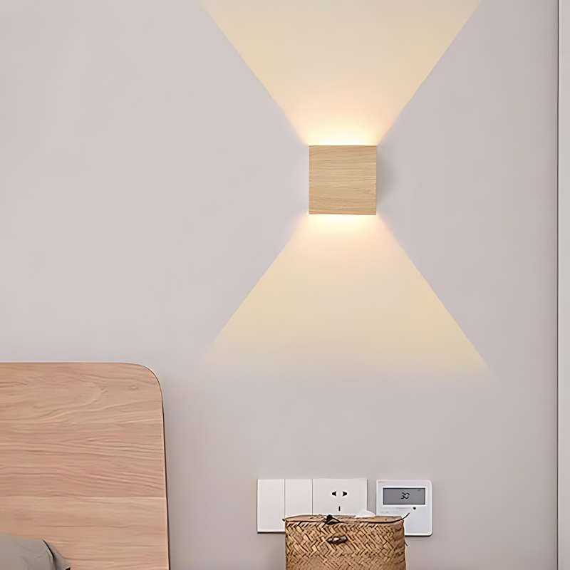 Rustic Wooden Nordic Wall Lamp Fixture - Fesara