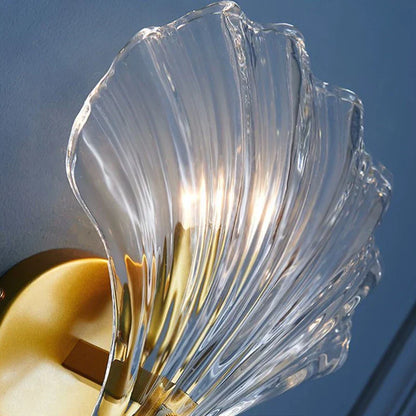Seashell Glass Coastal Wall Light
