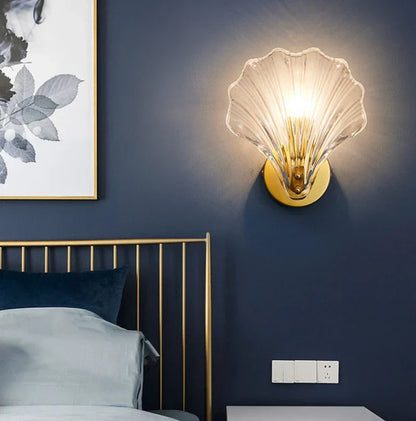 Seashell Glass Coastal Wall Light