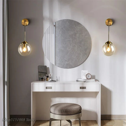 Sleek Contemporary Glass Wall Lamp