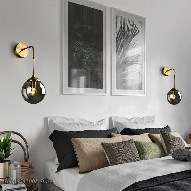 Sleek Contemporary Glass Wall Lamp