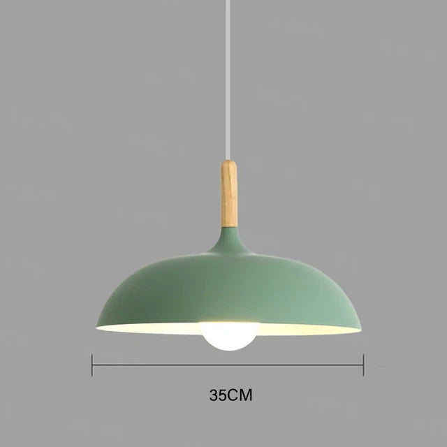 Rustic Wooden LED Hanging Light