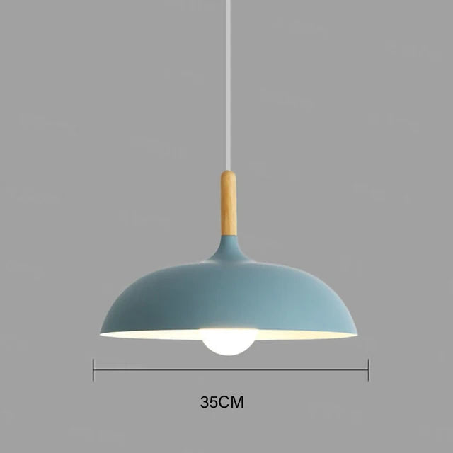 Rustic Wooden LED Hanging Light