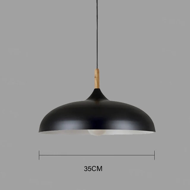 Rustic Wood LED Hanging Light Fixture