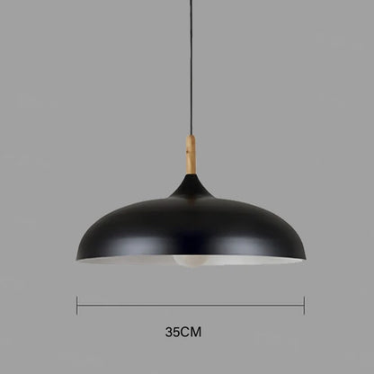 Rustic Wood LED Hanging Light Fixture