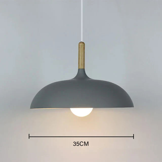Rustic Wooden LED Hanging Light