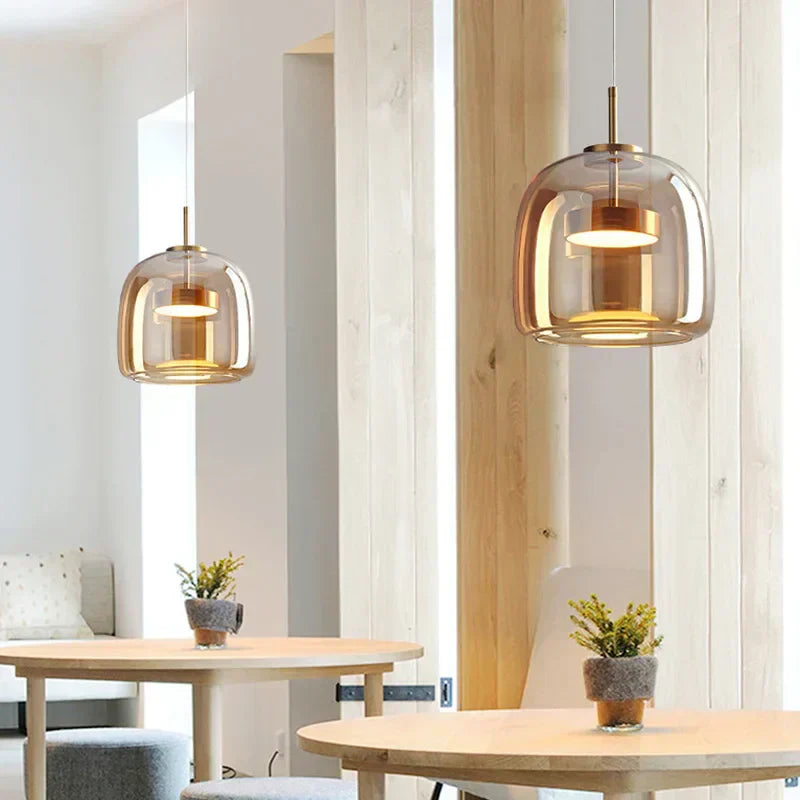 Luxurious Glass Drop Pendant Light - Fesara